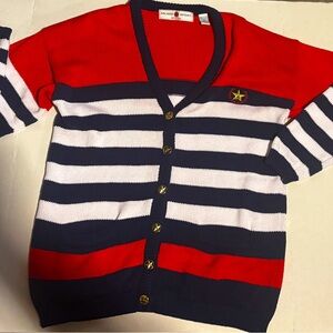 Vintage Milano sport petite mediumcardigan- American flag